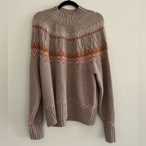 Cozy Artelier Fair aisle Sweater by Nicole Miller